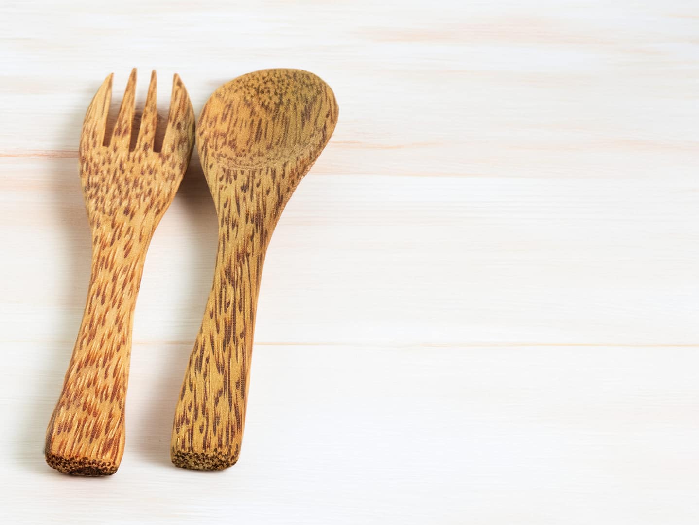 Coconut Wood Spoon and Folk