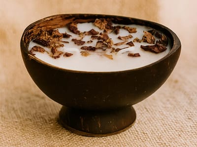 Coconut Shell Fragrance Candles (set of 3)