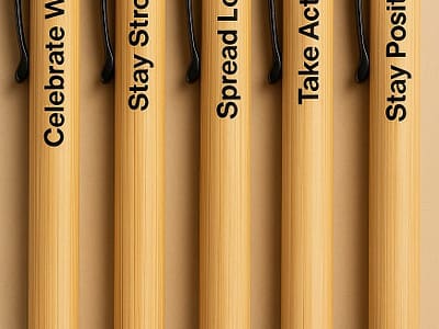 Bamboo Pens (Set of 5)