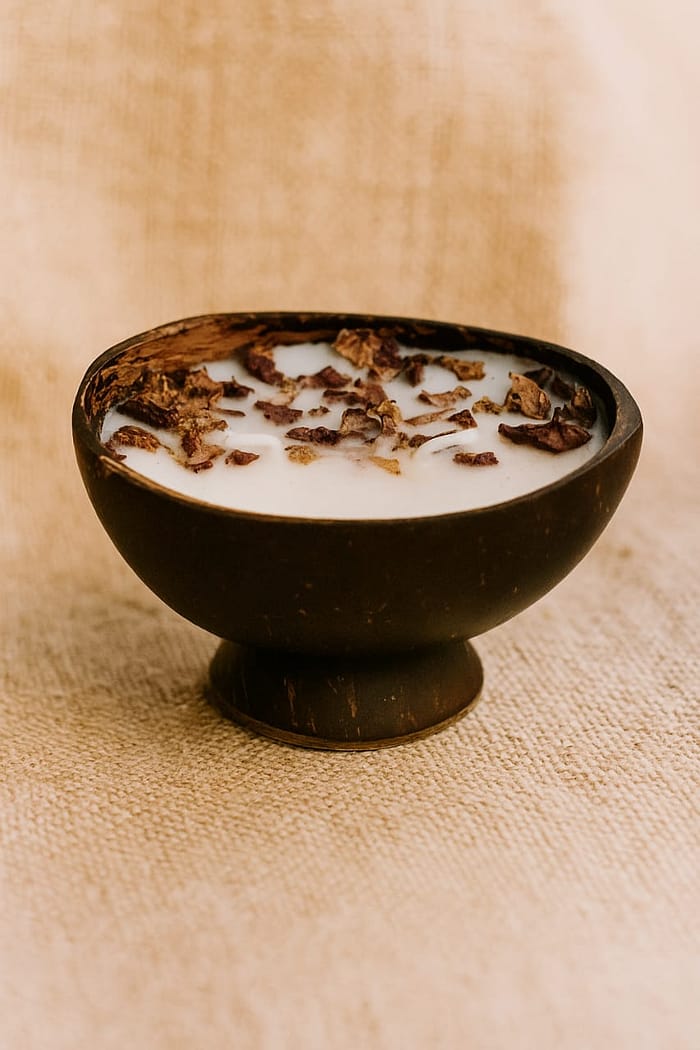 Coconut Shell Fragrance Candles (set of 3)