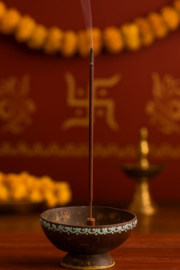 Coconut Shell Agarbatti Stand