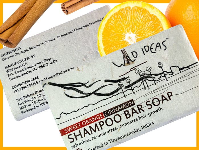 Sweet Orange Cinnamon Shampoo Bar