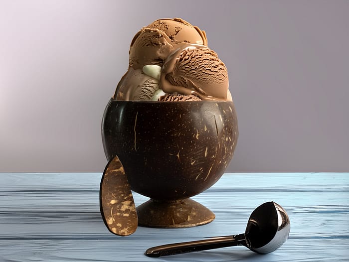 Coconut Shell Ice-cream Bowl (Set of 4) - Image 2